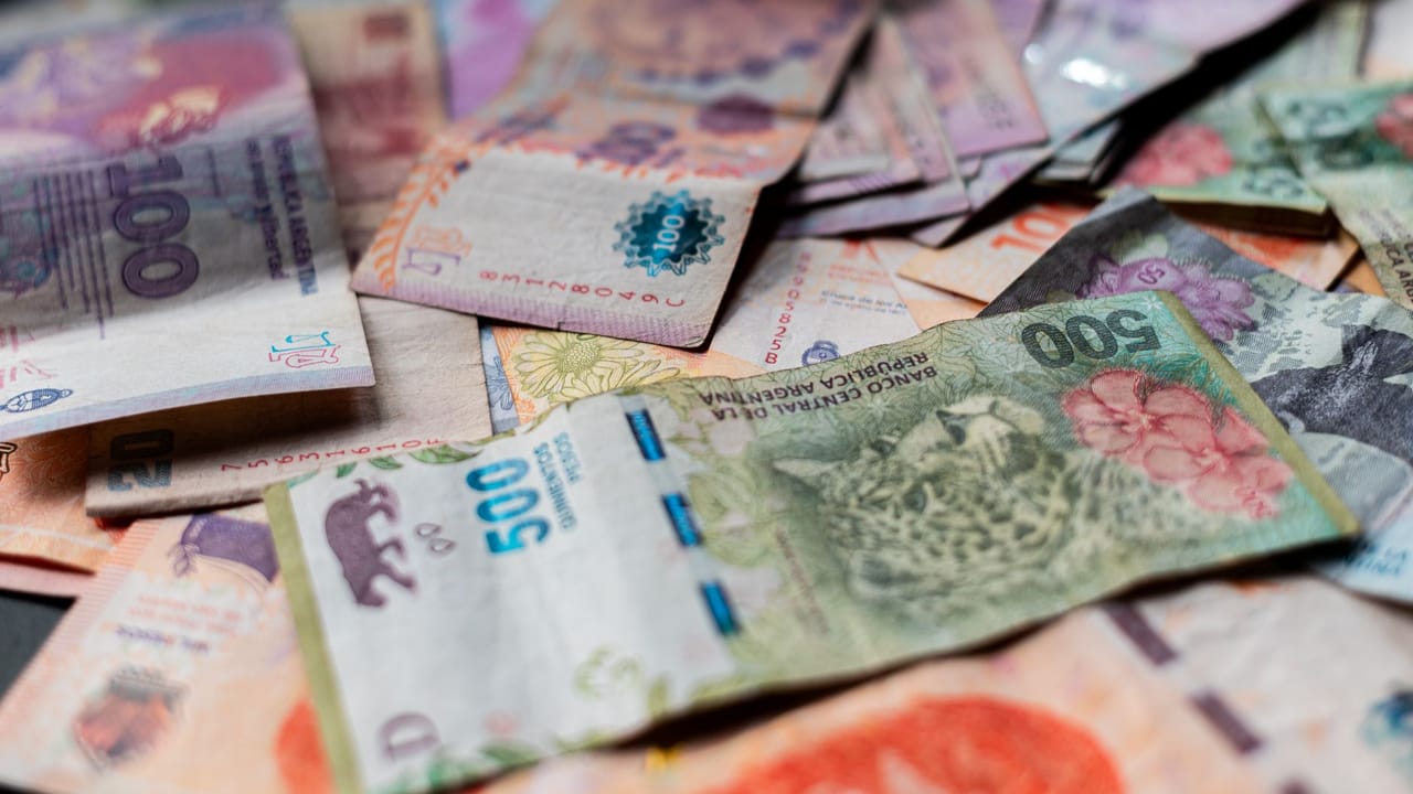 Gráfica que muestra la evolución del peso frente al dólar y la inflación acumulada en Argentina durante el 2024